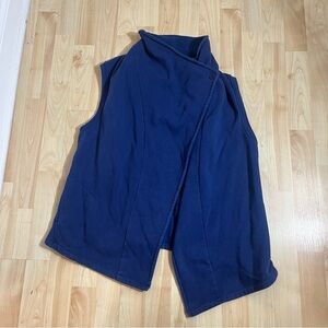 UGG Womens navy blue cotton poly blend sweater vest Size XL